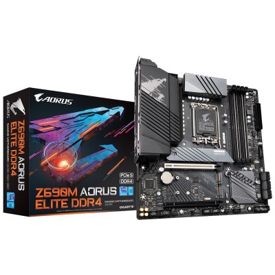 GIGABYTE Z690 AORUS ELITE DDR4 , Core™ i3/i5/i7/i9, 4DualDDR4 3200/3000/2933/2800/2666MHZ ,2XPCI-E, 2.5GB LGA1700