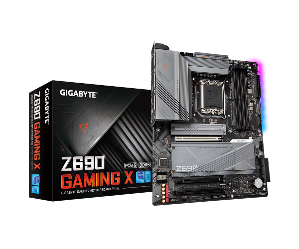 GIGABYTE Z690 GAMING X DDR5 , Core™ i3/i5/i7/i9, 4DualDDR5 4000/4800MHZ ,2XPCI-E, 2.5GB LGA1700