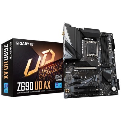 GIGABYTE Z690 UD , Core™ i3/i5/i7/i9, 4DualDDR5 4800MHZ ,2XPCI-E, 2.5GB LGA1700