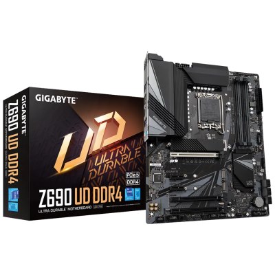 GIGABYTE Z690 UD DDR4 , Core™ i3/i5/i7/i9, 4DualDDR4 3200MHZ ,2XPCI-E, 2.5GB LGA1700
