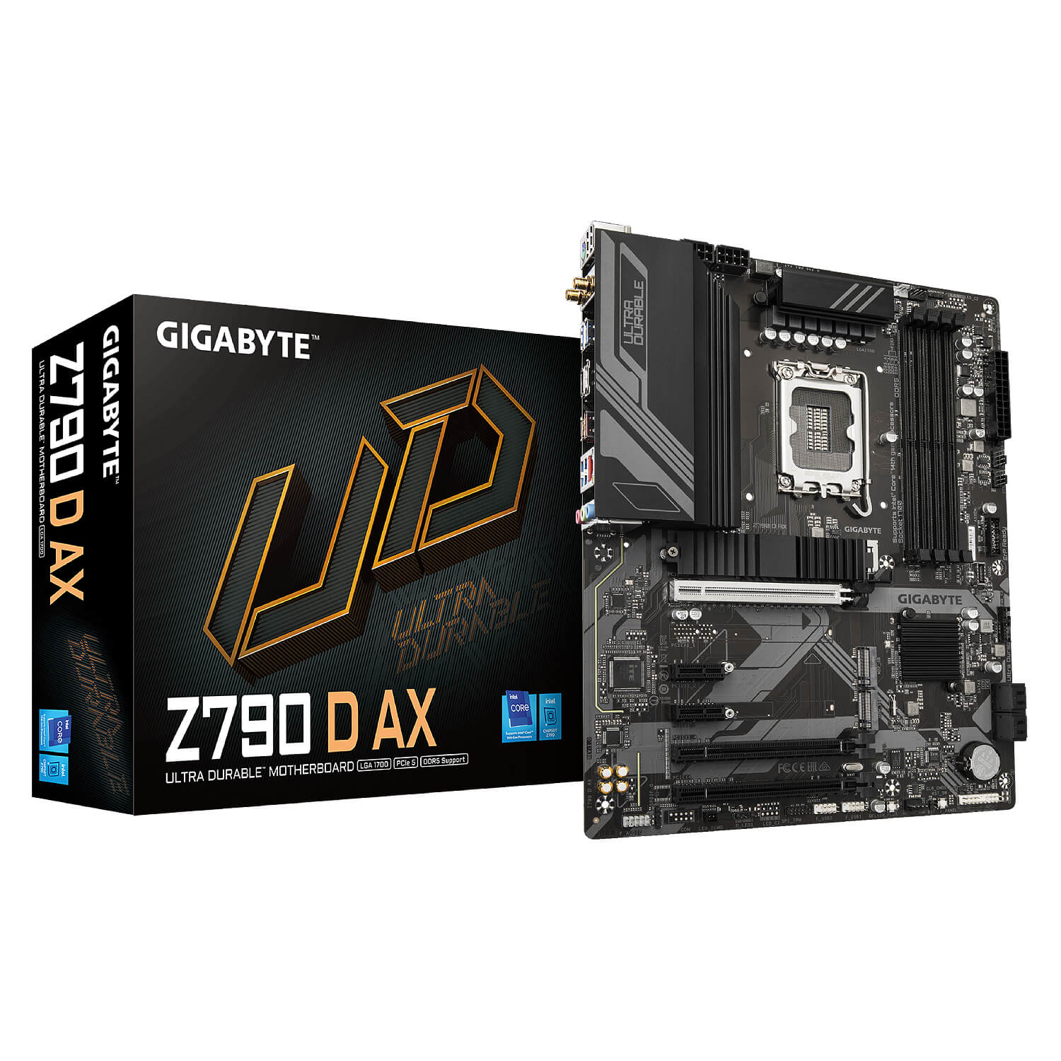 GIGABYTE Z790 D AX , Core™ i3/i5/i7/i9, 4DualDDR5 4800MHZ ,2XPCI-E, 2.5GB LGA1700