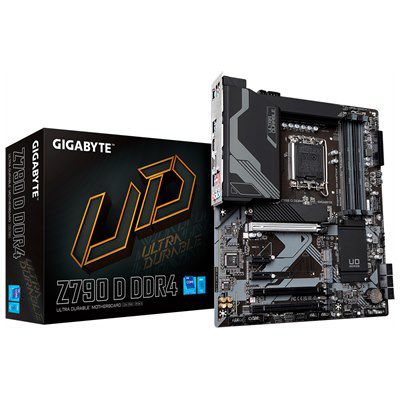 GIGABYTE Z790 D DDR4 , Core™ i3/i5/i7/i9, 4DualDDR4 3200/3000/2933/2800/2666MHZ ,2XPCI-E, 2.5GB LGA1700