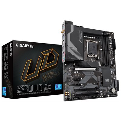 GIGABYTE Z790 UD AX , Core™ i3/i5/i7/i9, 4DualDDR5 4800MHZ ,2XPCI-E, 2.5GB LGA1700