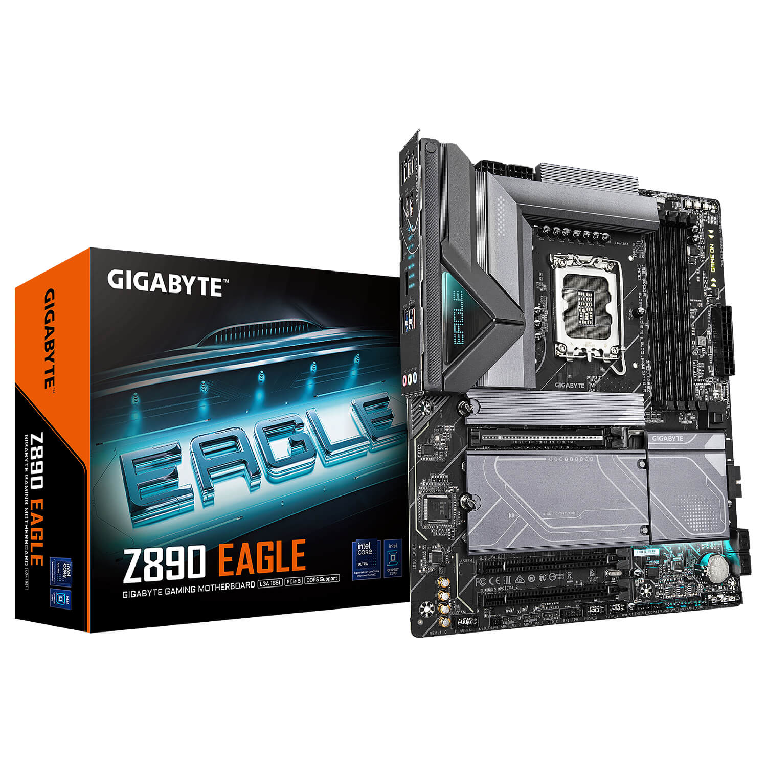 GIGABYTE Z890 EGALE , Core™ i3/i5/i7/i9, 4DualDDR5 6400MHZ ,2XPCI-E, 2.5GB LGA1851