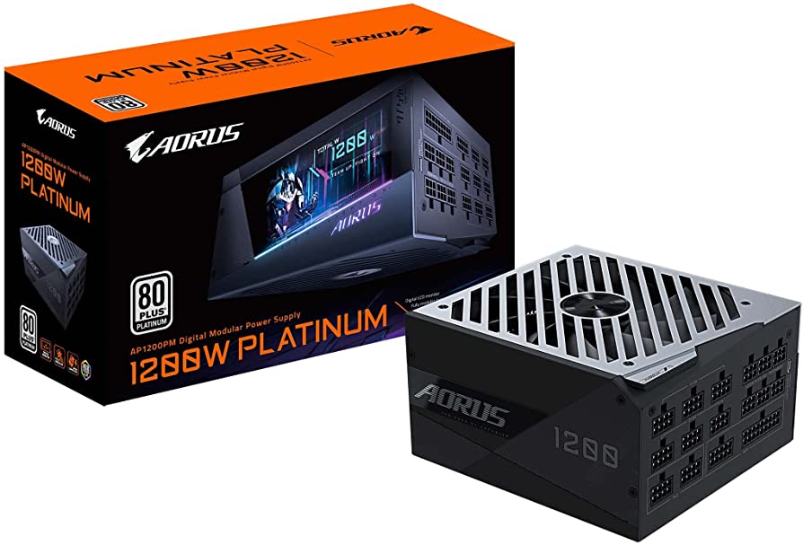 ספק כח Gigabyte™ Power Supply GA-AP1200PM G1 1200W Platinum ACTIVE PFC, Modular ,SATA
