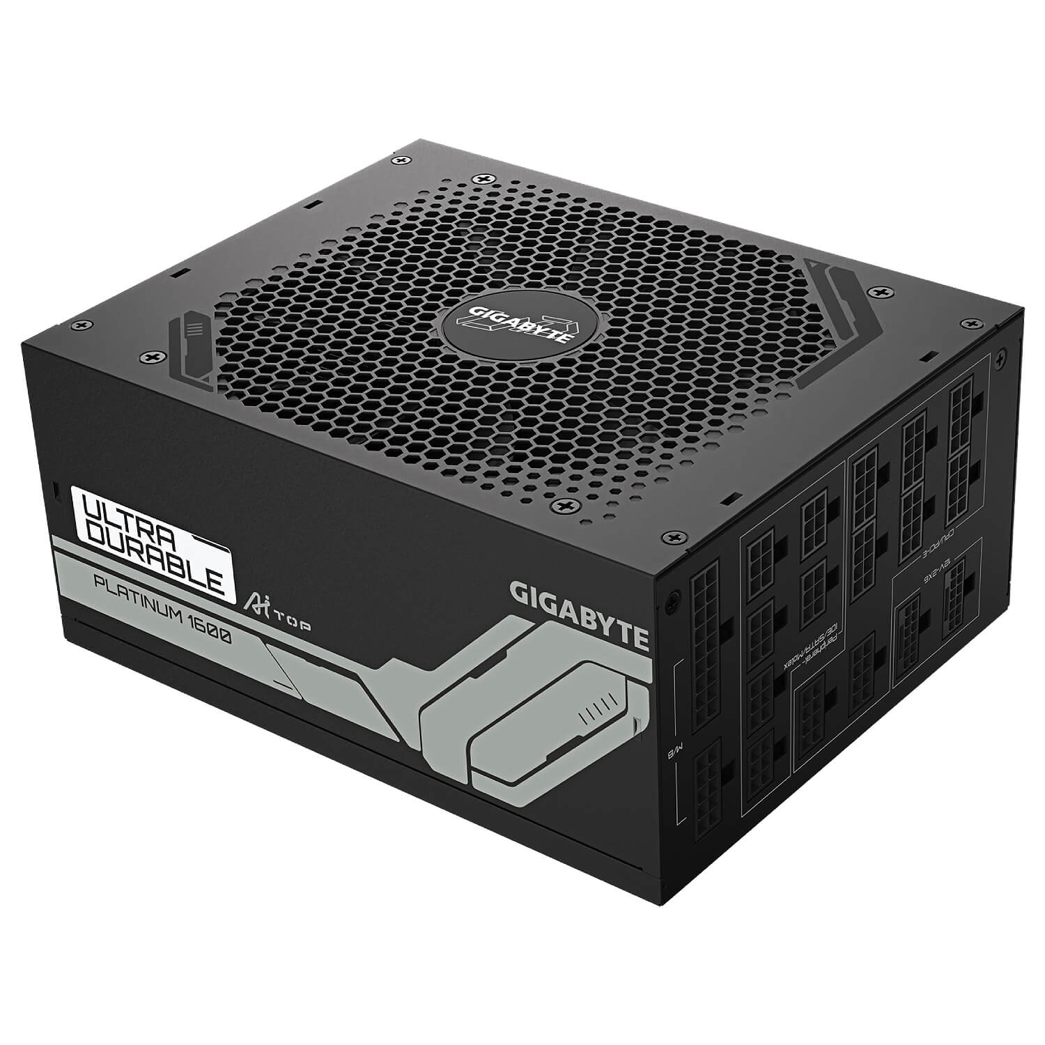 ספק כוח Gigabyte™ Power Supply UD1600PM PG5 AI TOP 1600W PCIe 5.0 80+ Platinum Modular ACTIVE PFC ,SATA