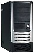 HEC Compucase 6A21B Black&Silver ,Tool-free, no PSU,2x120mm Fan, USB2.0, Audio & speaker