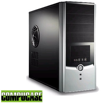 HEC Compucase 6C11 Black ,Tool-free, no PSU,2x120mm Fan, USB2.0, Audio & speaker