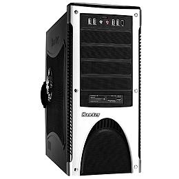 HuntKey H201 Black&Silver ,Tool-free, no PSU,2x120mm Fan, USB2.0,ESATA,1394