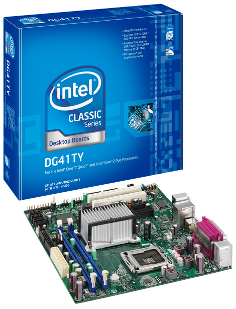 800/Intel TrinityVally BLKDG41TY,uATX Lan1000 DDR2 667