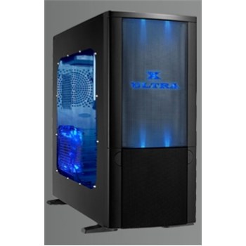 JSP-TECH F-640-2 EZCool 400W PS, Shining Power LED button ,F.panel Filter,e-SATA ,Audio,Black