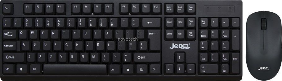 מקלדת ועכבר אלחוטיים Jedel® WS732 ,Vista/WIN7/8/10 certified, USB