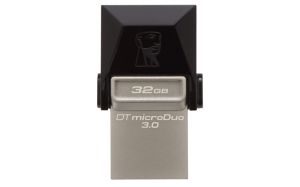 דיסק נייד ‏Kingston DT microDuo USB 3.0/ micro USB OTG 32GB
