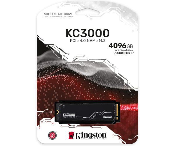 דיסק קשיח Kingston® KC3000 4096GB SSD M.2 2280 NVMe