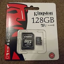 זיכרון למצלמה/טלפון Kingston Micro SD 128GB class 10