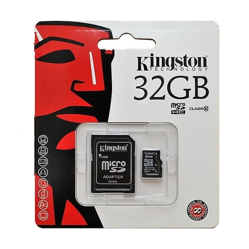 זיכרון למצלמה/טלפון Kingston Micro SD 32GB class 10