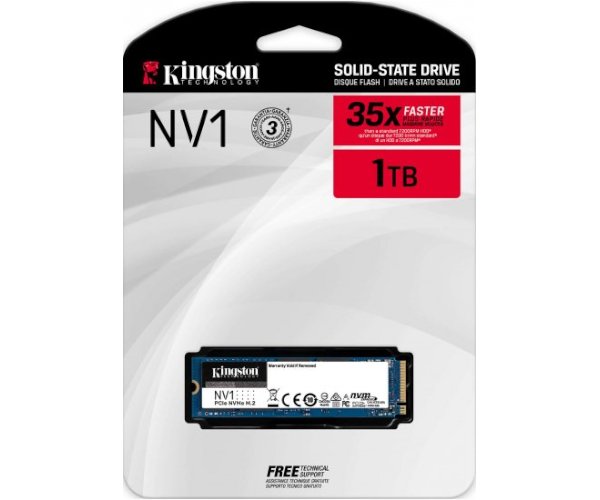 דיסק קשיח Kingston® 1000GB SSD NV1 M.2 2280 NVMe
