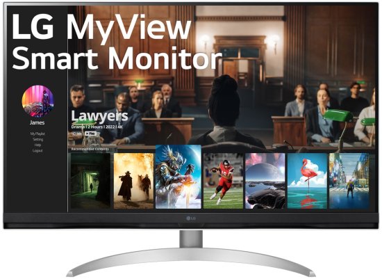 LG 32SQ700S-W - LED 31.5" 4K UHD Smart Monitor HDMI