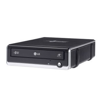 LG Extenal DVD+-RW GE20LU11 X20 SecurDisc Lightscribe + SOFTWARE BLACK USB2