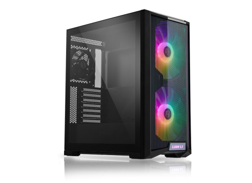 LANCOOL 215 ,Tool-free, NO PSU ,2X200mm ARGB +120mm Fan, 3USB2/3.0, Audio & speaker