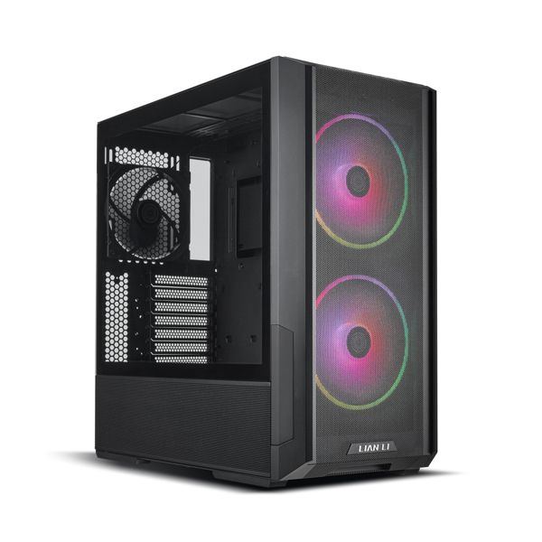 LANCOOL 216R RGB BLACK ,Tool-free, NO PSU ,2X160mm RGB +140mm Fan, 3USB2/3.0, Audio & speaker