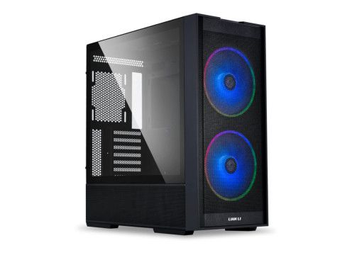 Lancool 206 Black Case ,Tool-free, NO PSU ,2X160mm ARGB , 3USB2/3.0, Audio & speaker