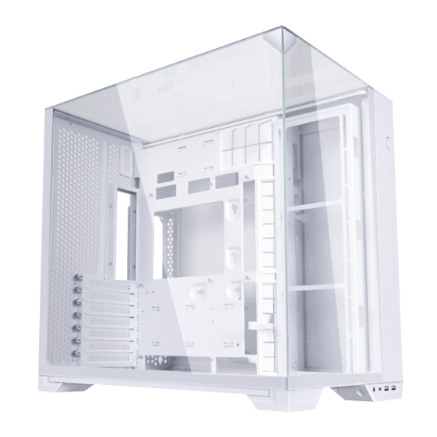 Lian-Li O11 VISION Compact White ,Tool-free, NO PSU , 3USB2/3.0, Audio & speaker