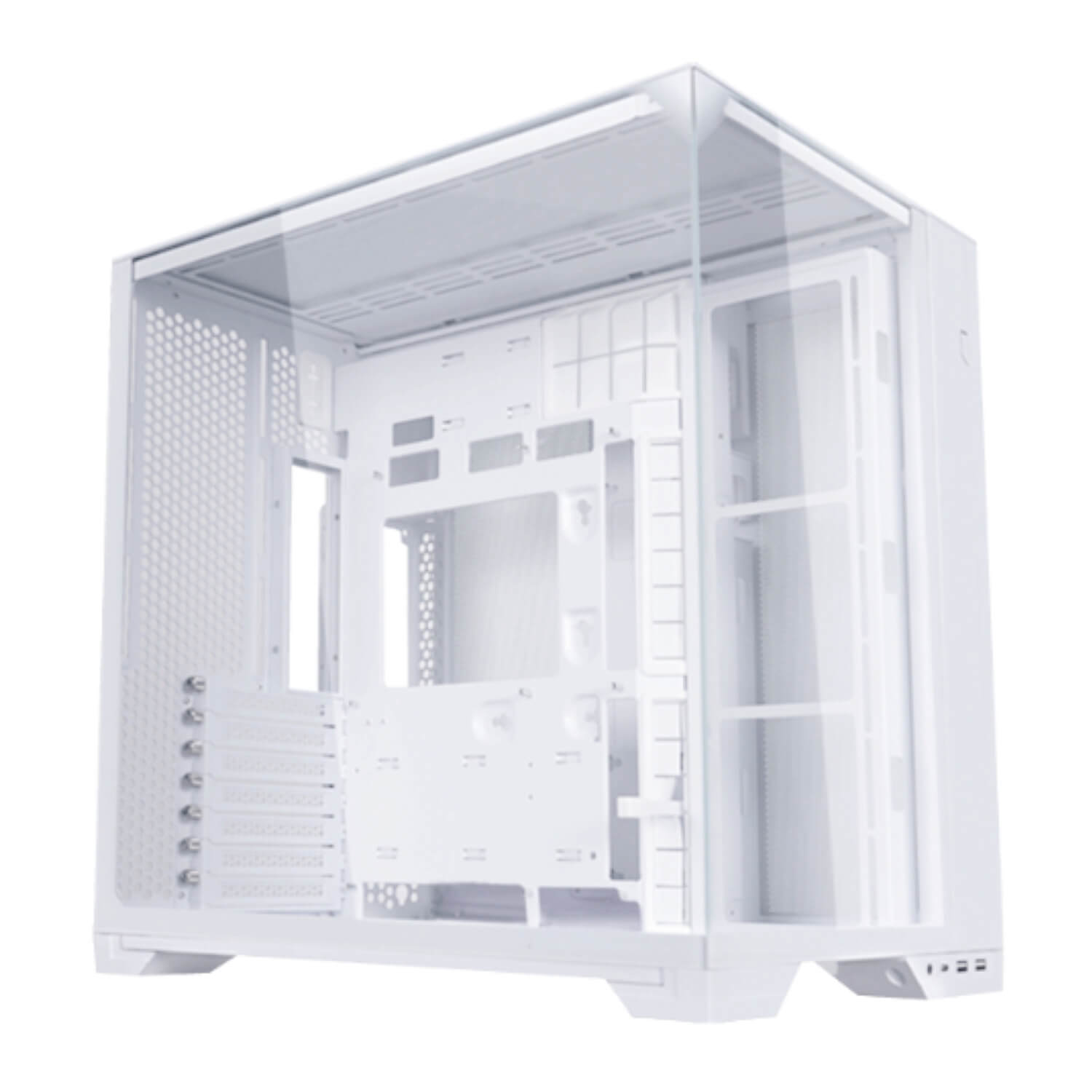 Lian-Li O11 VISION Compact White ,Tool-free, NO PSU , 3USB2/3.0, Audio & speaker