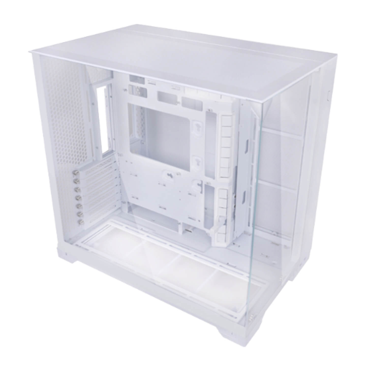Lian-Li O11 VISION Compact White ,Tool-free, NO PSU , 3USB2/3.0, Audio & speaker