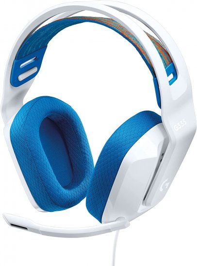 אוזניות למחשב Logitech® G335 WHITE Wired Gaming Headset