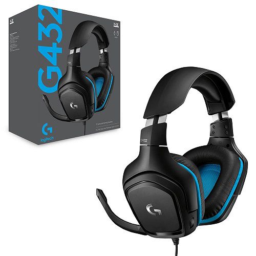 אוזניות למחשב Logitech® G432 7.1 Surround Sound Wired Gaming Headset