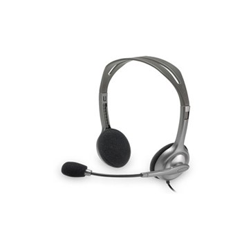 אוזניות למחשב Logitech® Headset H110 (+MIC) SKYPE Certified