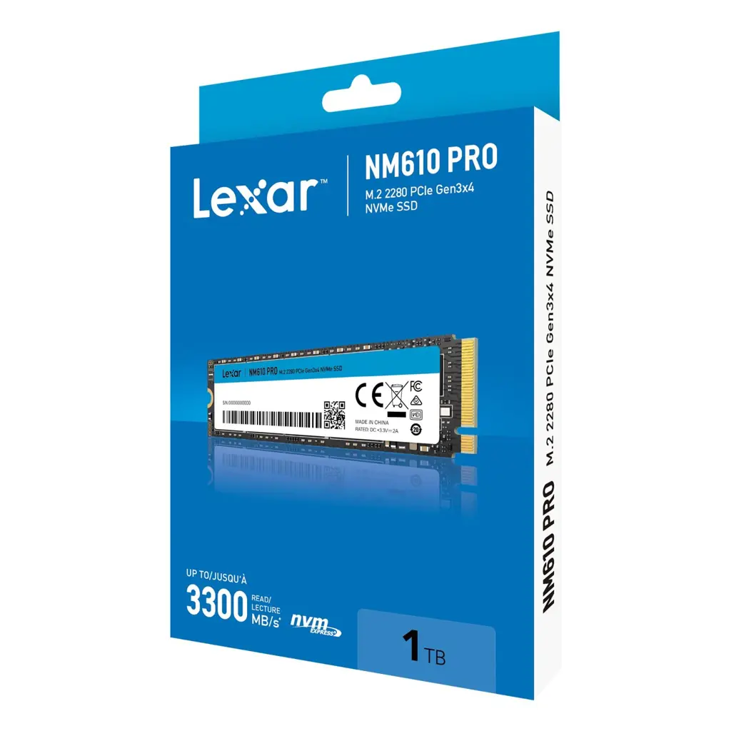 דיסק קשיח Lexar® SSD NM610PRO 1TB m.2 NVME Gen3x4 2280