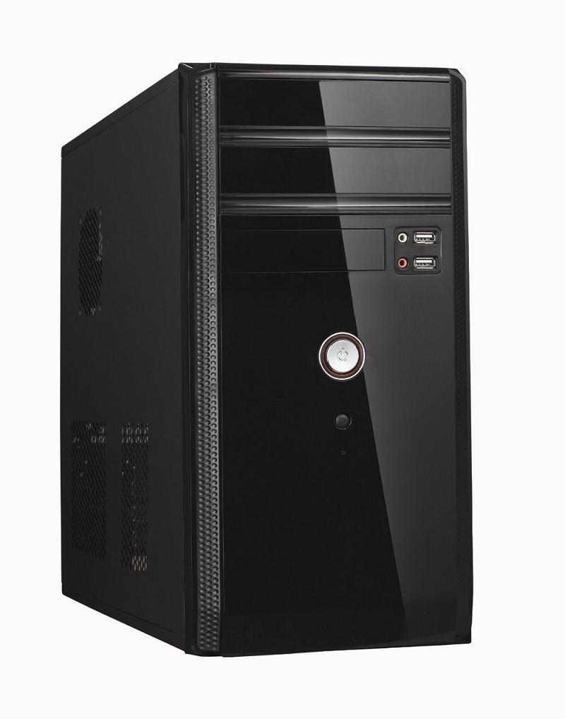 LINKWORLD 1510 500W + 24pin, 80mm Fan, USB2.0,SATA POWER,F.AUDIO ,SILVER/BLACK