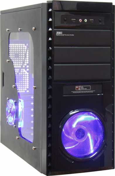 LINKWORLD 81692 520W + 24pin, 80mm+120mm Fan, USB2.0,SATA POWER,F.AUDIO ,BLACK