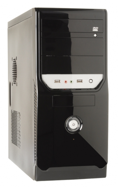 LINKWORLD JZ-10801 500W + 24pin, 80mm Fan, USB2.0,SATA POWER,F.AUDIO,SILVER/BLACK