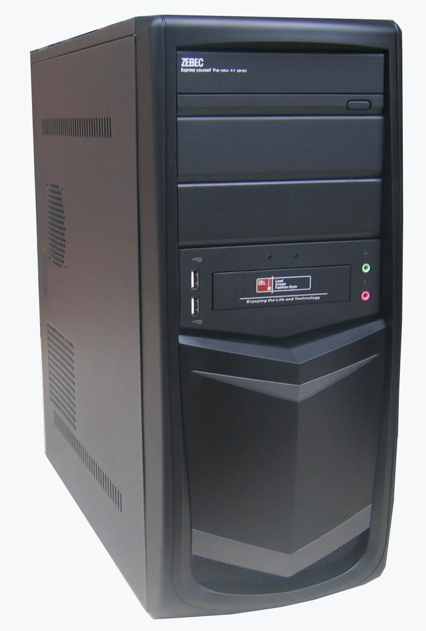 LINKWORLD JZ-1673 500W + 24pin, 80mm Fan, USB2.0,SATA POWER,F.AUDIO ,SILVER/BLACK