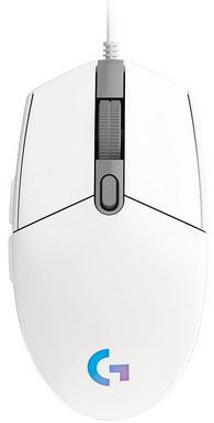 עכבר אופטי Logitech G102 Lightsync Optical Mouse WHITE USB
