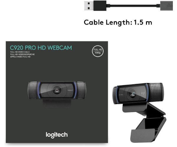 מצלמת אינטרנט Logitech® C920 PRO FULLHD WEBCAM