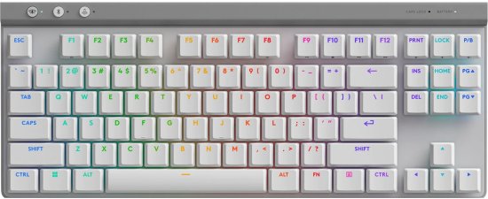 מקלדת Logitech G515 LIGHTSPEED TKL RGB WHITE GAMING KEYBOARD , USB