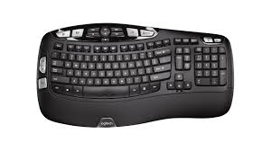 מקלדת אלחוטית ארגונומית Logitech® K350 Wireless Wave Keyboard eng/heb, USB