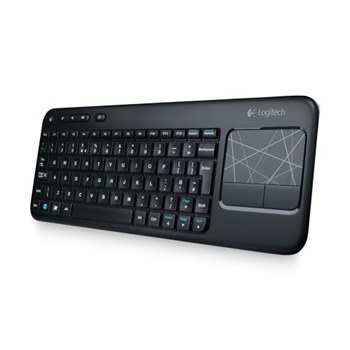 מקלדת אלחוטית Logitech® Wireless Touch Keyboard K400 PLUS ,Vista/WIN7 certified, USB