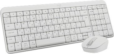 מקלדת ועכבר אלחוטיים Logitech® Cordless Desktop® MK250 ,WIN10/11 certified, USB WHITE