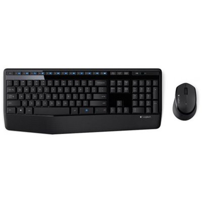 מקלדת ועכבר אלחוטיים Logitech® Cordless Desktop® MK345 ,Vista/WIN7/8/10 certified, USB