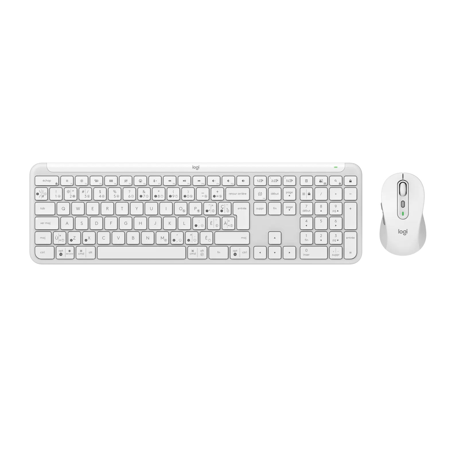 מקלדת ועכבר אלחוטיים Logitech® Cordless Desktop® MK950 Signature Slim Combo ,WIN10/11 certified, USB