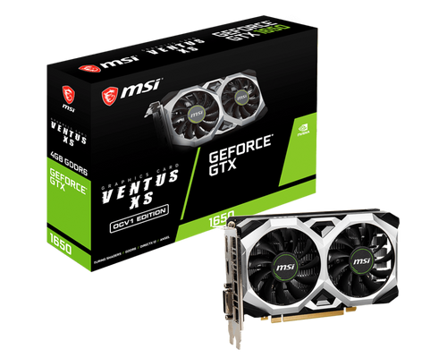 MSI GTX™ 1650 D6 VENTUS XS OCV3 VENTUS 2X 4G OC - HDMI / DP / , PCI-E