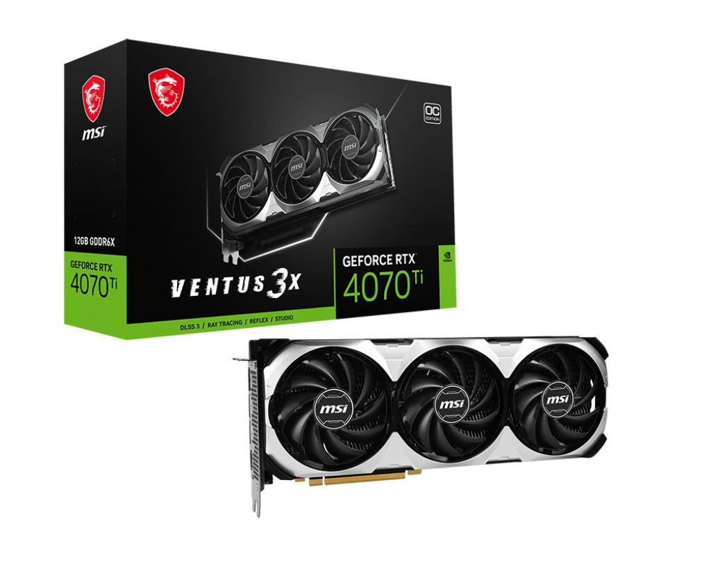 MSI nVIDIA GeForce RTX™ 4070 Ti VENTUS 3X 12G OC - HDMI / DP / , PCI-E