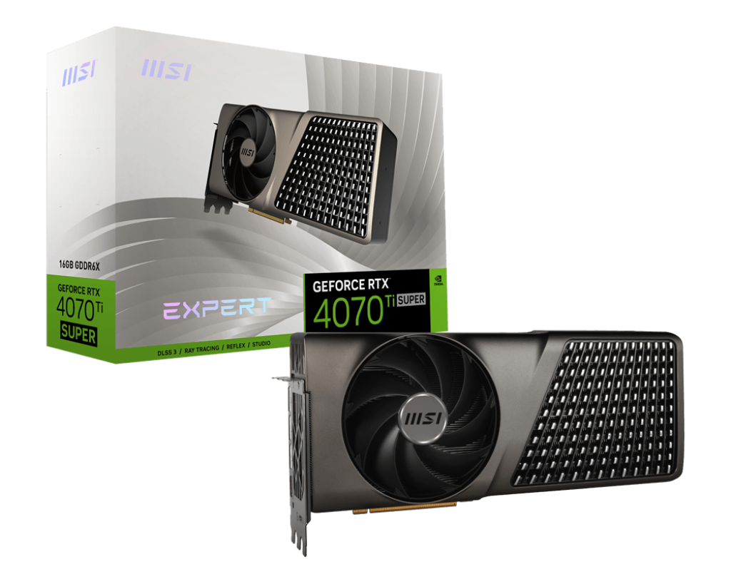 MSI GeForce RTX 4070 Ti SUPER 16G EXPERT / 3XDisplayPort / HDMI, PCI-E
