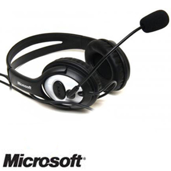 אוזניות למחשב Microsoft® LifeChat LX-3000 (+MIC) SKYPE Certified USB