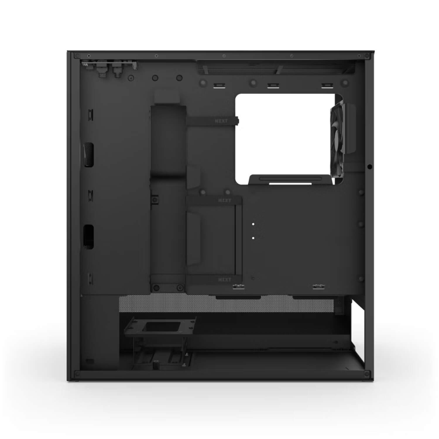 NZXT H5 FLOW BLACK - (2024),Tool-free, without PSU , 2X120mm Fan, USB3.0, Audio & speaker